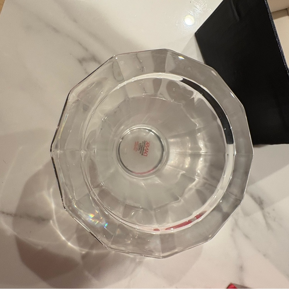 Clear Crystal Bowl Dansk designed new